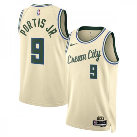 Dres Milwaukee Bucks Bobby Portis JR Nike 2025-26 City Edition Bijela Swingman